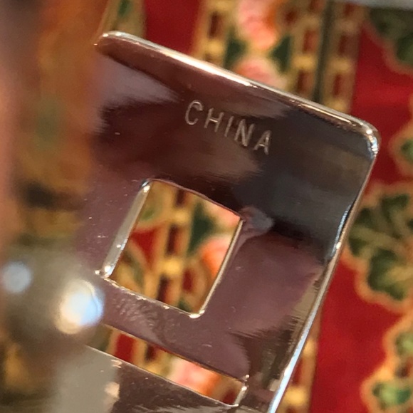 Ladies Vintage Silver Tone Enamel Bangle Bracelet Watch - Picture 8 of 8